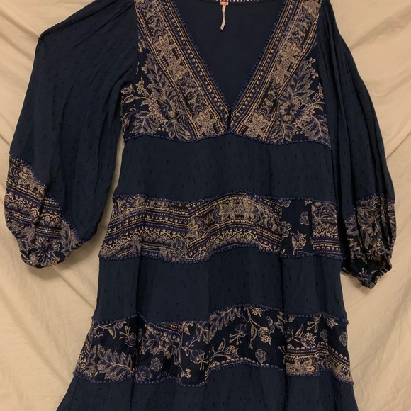 ✨💥⚡️ Free People My Love Embroidered Indigo Combo - Picture 3 of 10